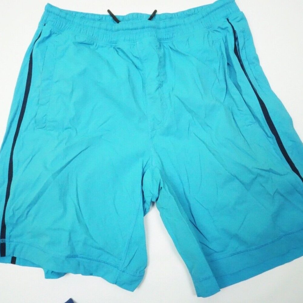 Lululemon Solid Blue Drawstring Athletic Running … - image 1